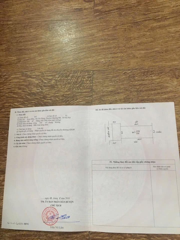 Đất thổ cư 100m² tại Tốt Động, Chương Mỹ - Giá chỉ 2 tỷ, cơ hội đầu tư hấp dẫn!