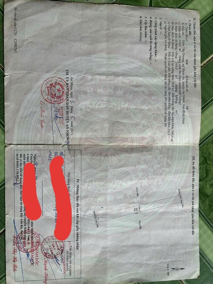 Đất thổ cư Nhơn An 310m² giá 1.9 tỷ - Tiện lợi làm vườn, đường thông thoáng!