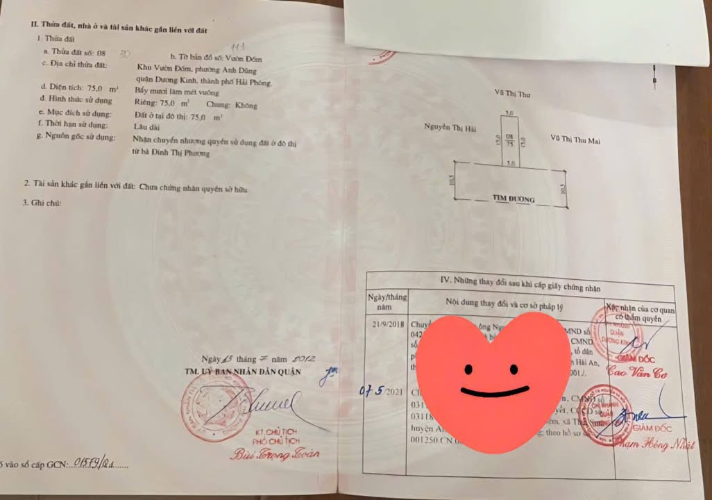 Đất nền Vườn Đốm 1, Hưng Đạo, Hải Phòng 75m² giá 3.9 tỷ - Đầu tư lý tưởng!