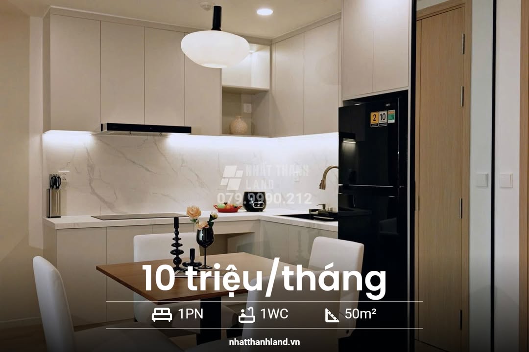 Căn hộ 1PN Lumiere Boulevard Quận 9 50m² giá 10 triệu - View thoáng đẹp!