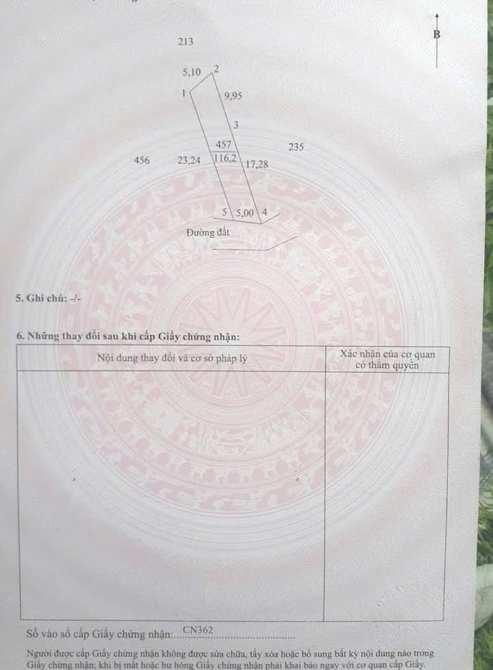 Đất thổ cư 116m² xã Nhơn Bình, giá chỉ 125 triệu - Cơ hội đầu tư hấp dẫn!