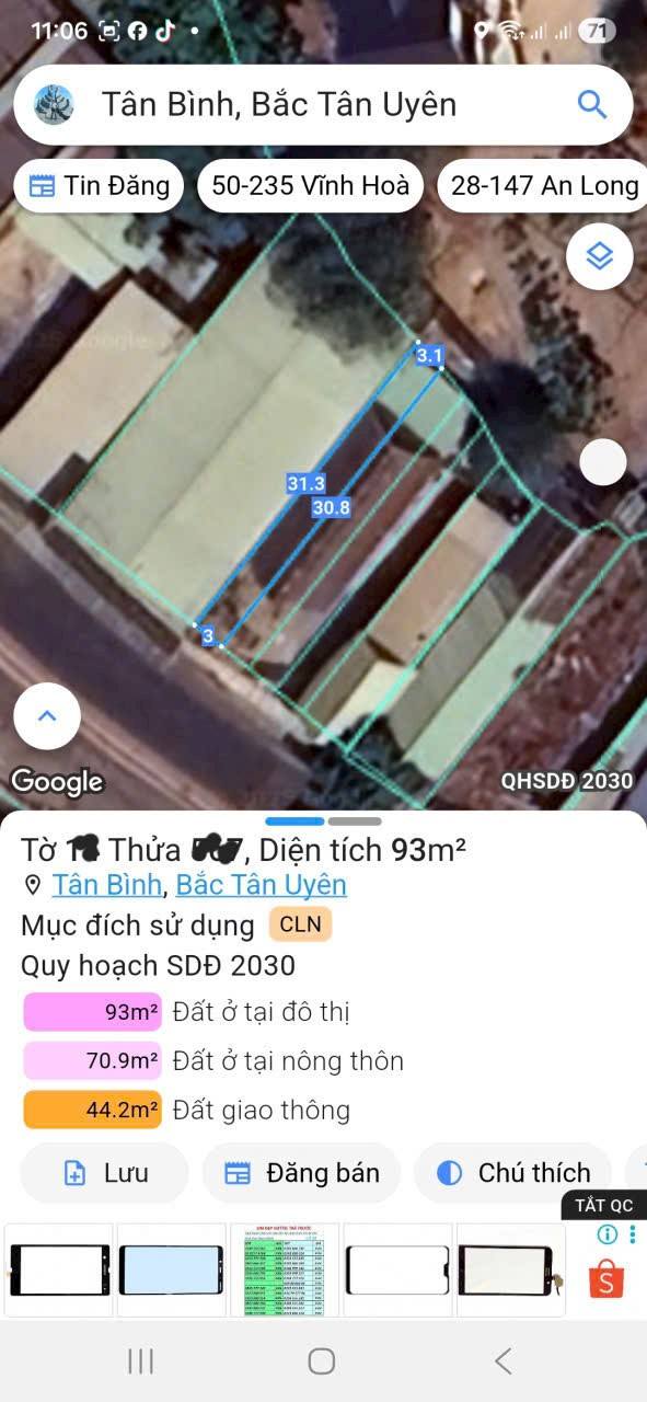 Đất nền mặt tiền ĐT747, Thị trấn Tân Bình, 63m² giá 1.8 tỷ - Cơ hội đầu tư sinh lời!