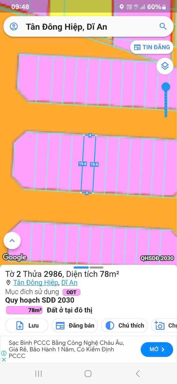 Đất nền dự án Bến Thành Dĩ An 78m² giá 3.55 tỷ - Đầu tư sinh lời nhanh chóng!