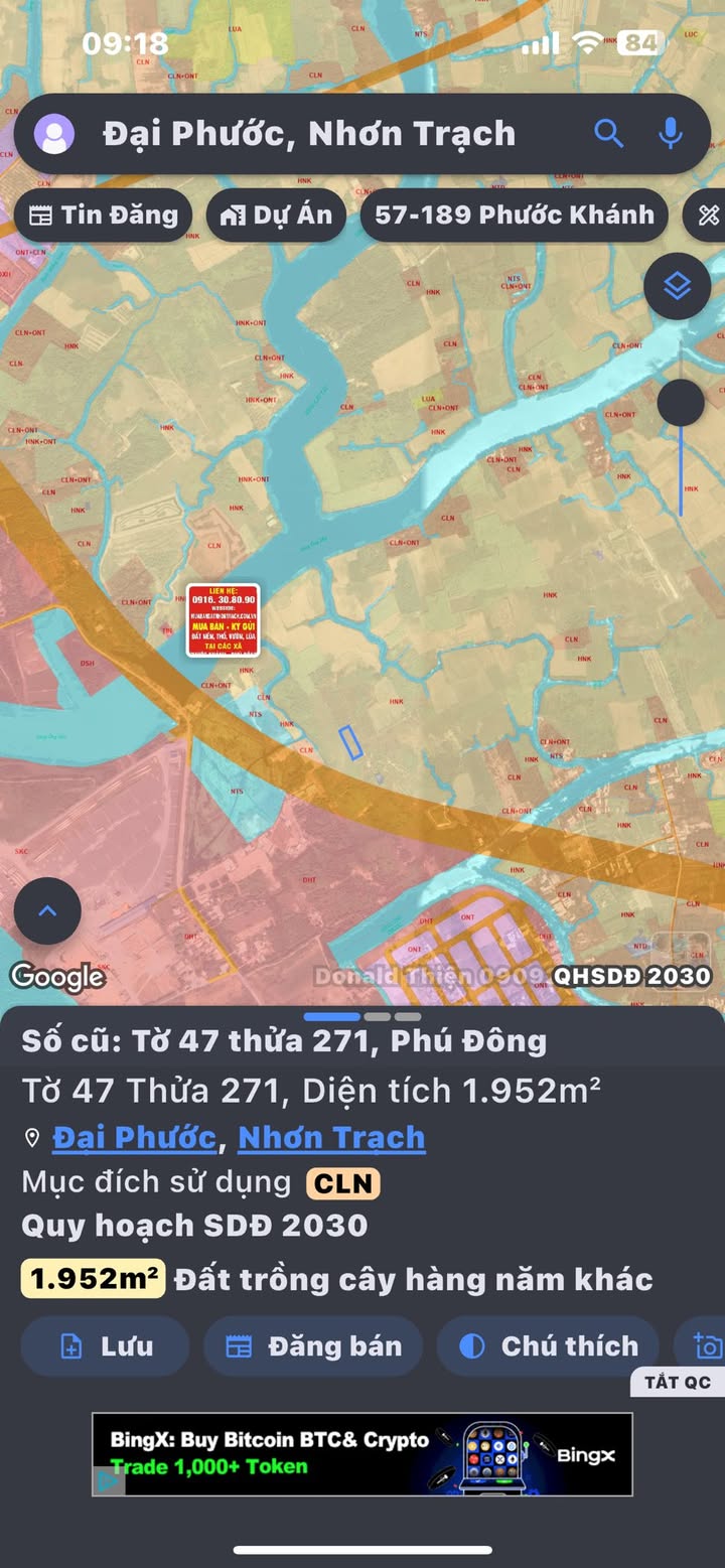 Đất nền Nhơn Trạch 2000m² giá 2 tỷ - Sổ đỏ chính chủ