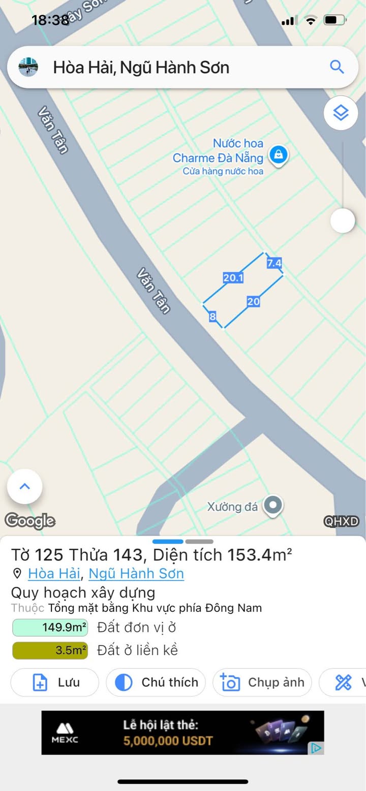 Lô đất Hòa Hải, Đà Nẵng 153.4m² giá đầu tư - Cơ hội không thể bỏ lỡ!