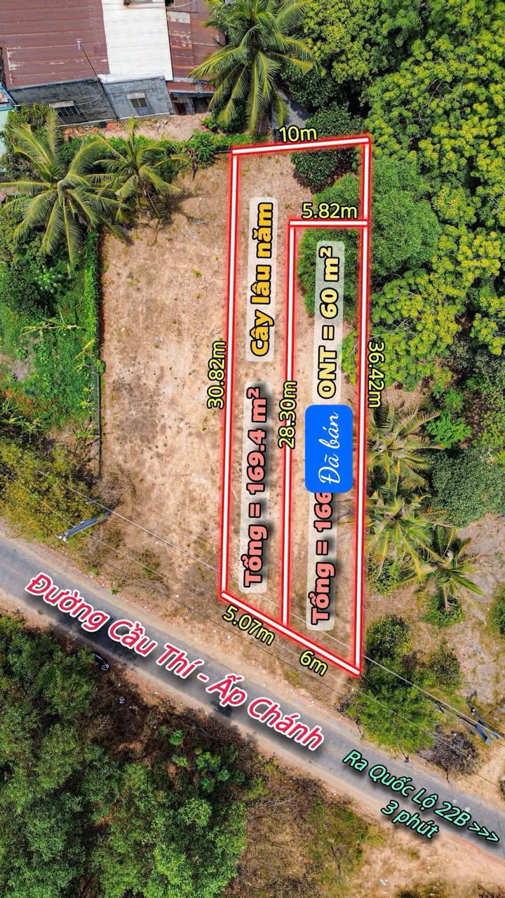 Đất nền 150m² tại Ấp Chánh, Gò Dầu, Tây Ninh chỉ 860 triệu - Đầu tư sinh lời ngay!