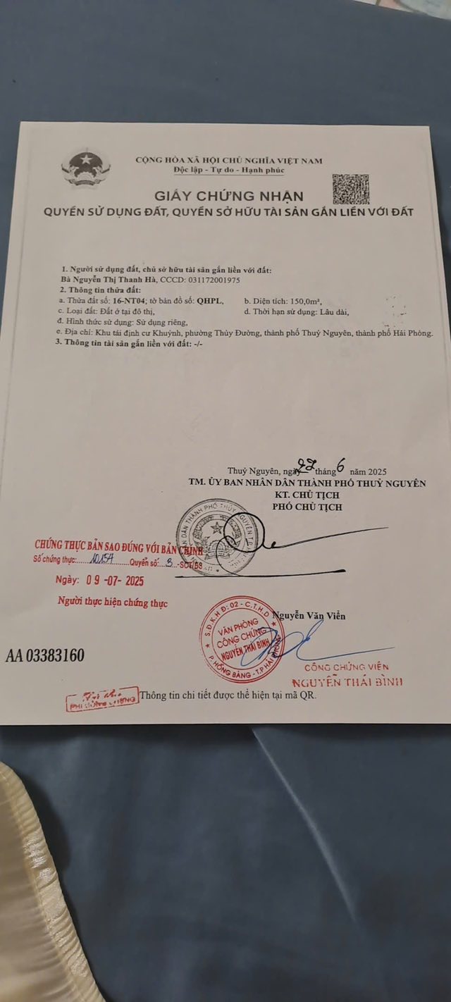 Biệt thự 150m² Trần Hưng Đạo, Thủy Nguyên - Giá chỉ 7.8 tỷ, đầu tư sinh lời!