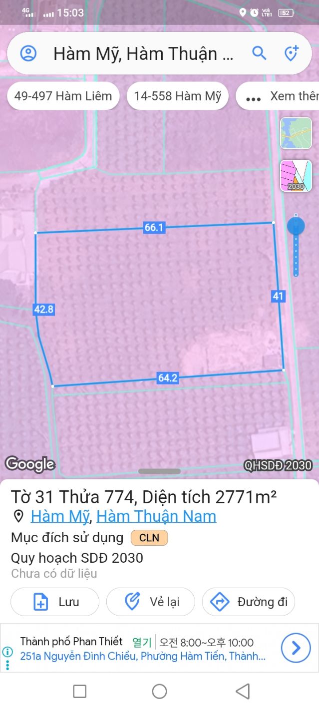 Đất nền Hàm Mỹ, Hàm Thuận 2000m² giá 8.1 tỷ - Mặt tiền đường bê tông thuận lợi!