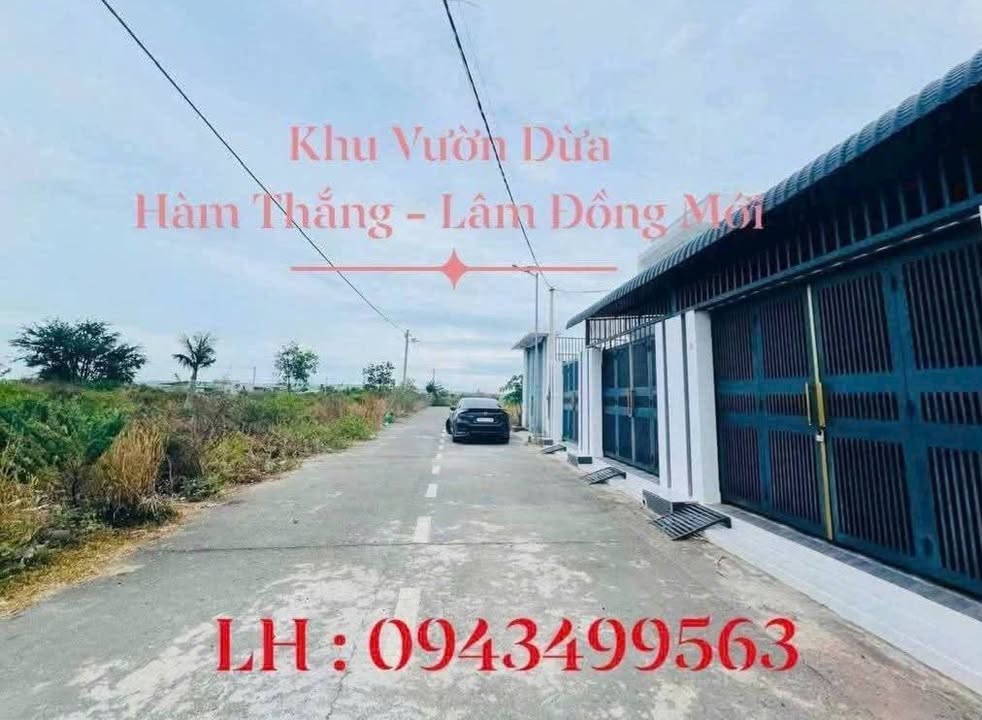 Đất thổ cư 95m² tại Khu Vườn Dừa, Hàm Thắng - Giá chỉ 720 triệu, sổ hồng riêng!