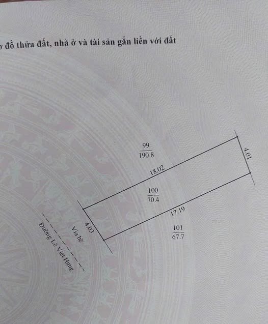 Đất mặt phố Lê Viết Hưng, Ngọc Châu 70m² - Vị trí kinh doanh đắc địa!