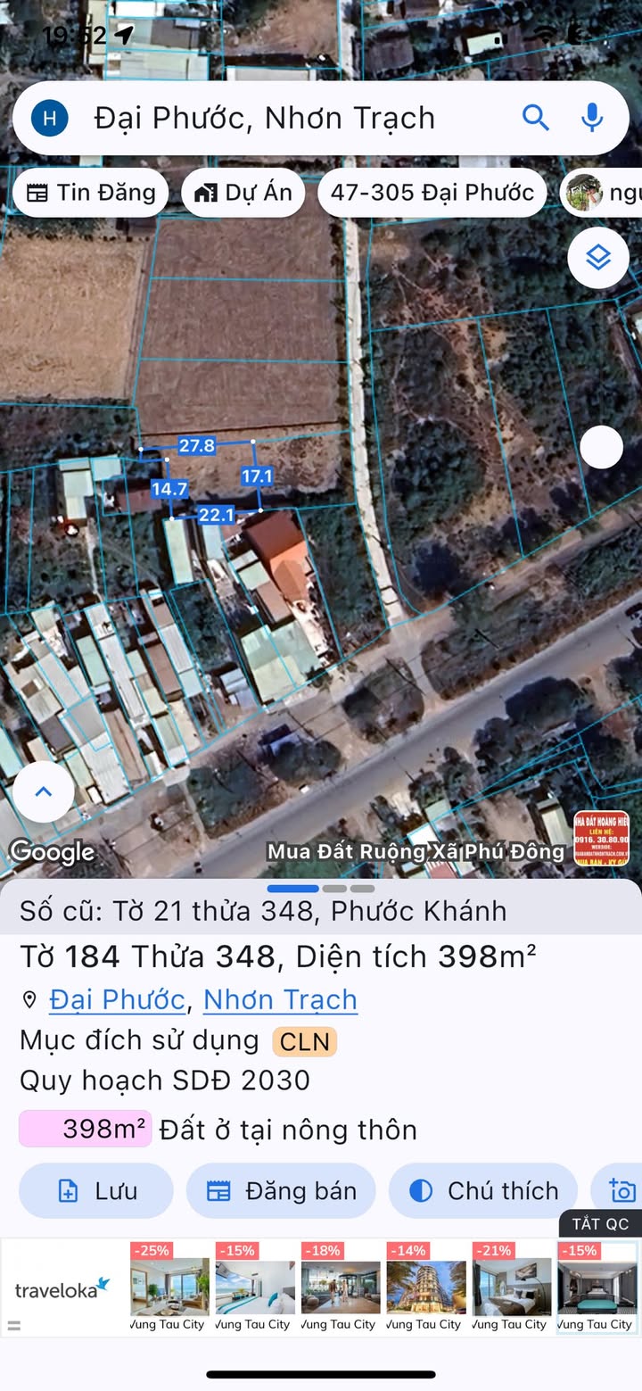 Đất nền xã Đại Phước Nhơn Trạch 819m² giá 6.5 tỷ - Pháp lý rõ ràng, đầu tư sinh lời!