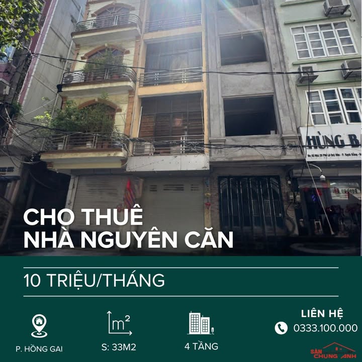 Nhà cho thuê 4 tầng tại Hồng Gai, Quảng Ninh 33m² - Thiết kế hiện đại, giao thông thuận tiện!