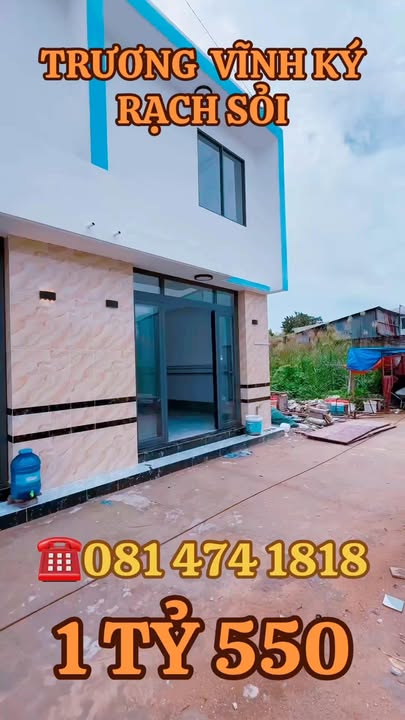 Nhà 2 tầng 62 Trương Vĩnh Ký, Rạch Giá 54m² giá 1.55 tỷ - Mới 100% sẵn sàng vào ở!
