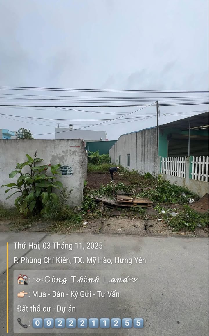 Bán đất Nghĩa Lộ – Đường Hào, Mỹ Hào, Hưng Yên 90m² – Giá chỉ 3 tỷ – Đầu tư sinh lời!