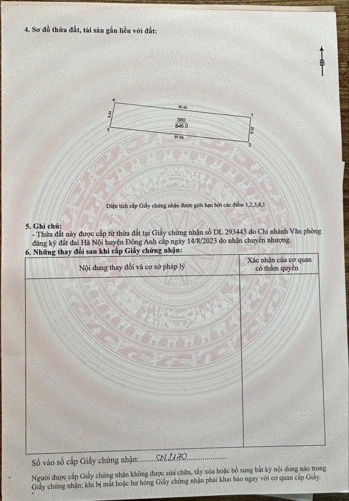 Đất nền Vân Nội, Đông Anh 846m² giá 1.5 tỷ - Mặt tiền rộng, đường thông thoáng!