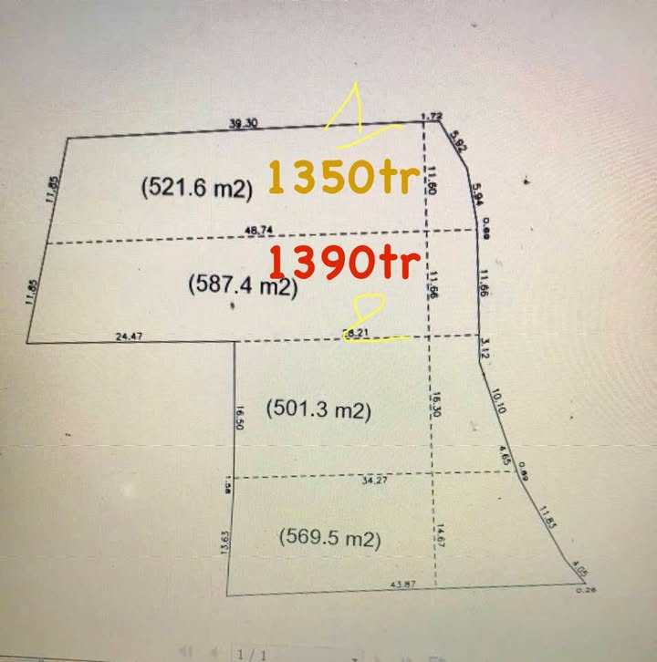 Đất nền Tân Lợi Buôn Ma Thuột 521m² giá 1.35 tỷ - Sổ đỏ chính chủ, đường bê tông