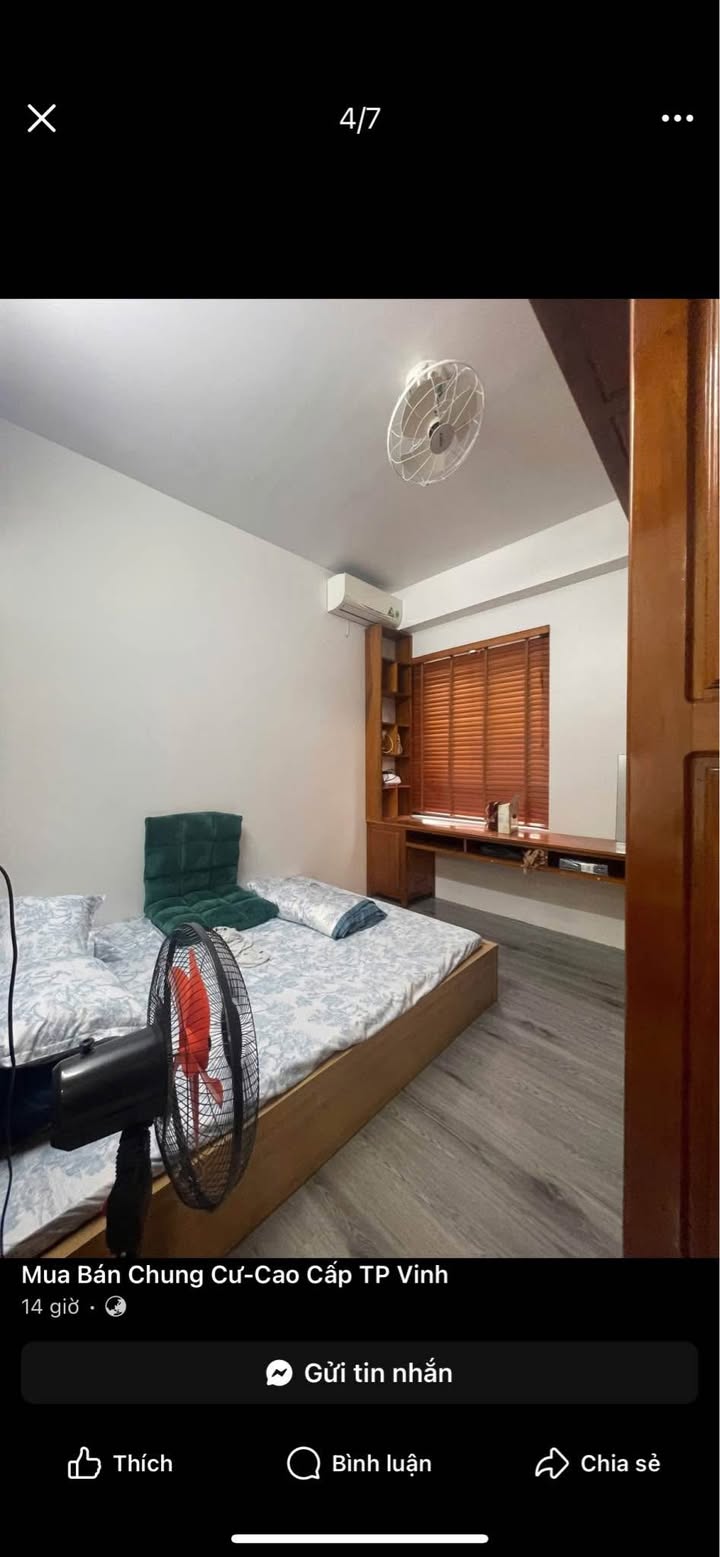 Căn hộ CT2A Vinh 64m² giá 2.4 tỷ - Nội thất đầy đủ, vị trí trung tâm!