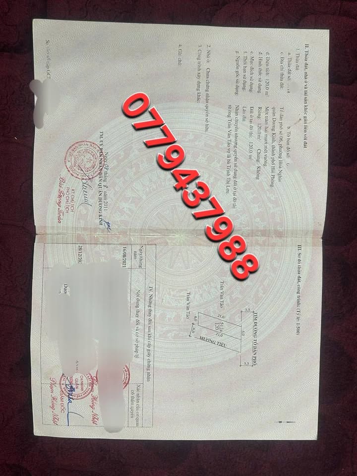 Đất mặt đường Hòa Nghĩa, Dương Kinh, Hải Phòng 120m² - Cơ hội đầu tư hấp dẫn!