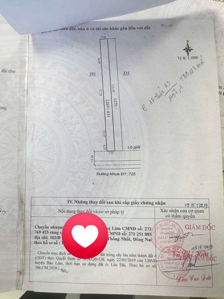 Đất mặt tiền đường Hàm Nghi Bảo Lộc 600m² giá 7 tỷ - Đầu tư sinh lời ngay!