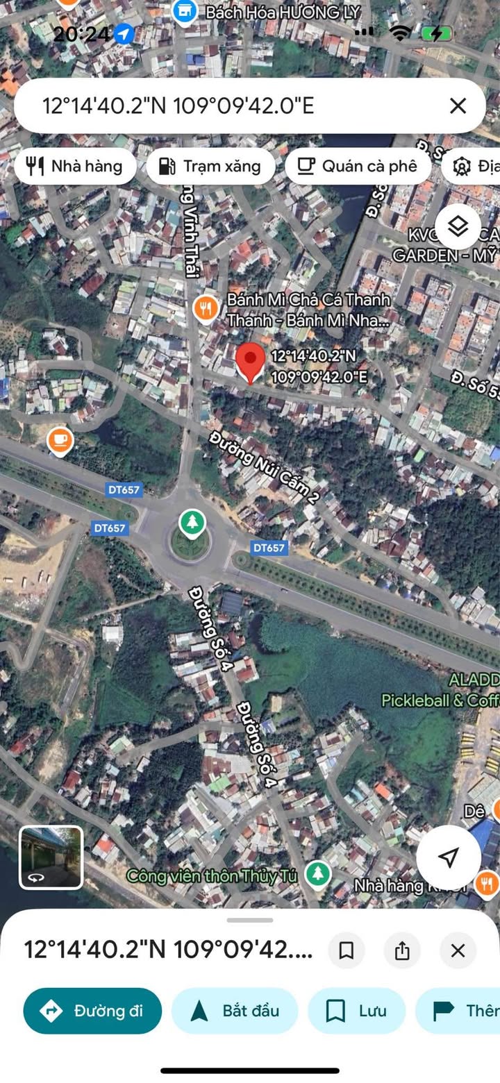 Đất đường Núi Cấm, Vĩnh Thái 101.5m² giá 3.888 tỷ - Vị trí siêu đẹp sát KĐT Mỹ Gia!