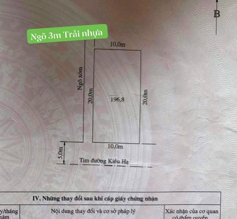 Đất nền mặt đường Kiều Hạ, Đông Hải 196m² giá thỏa thuận - Cơ hội đầu tư hấp dẫn!
