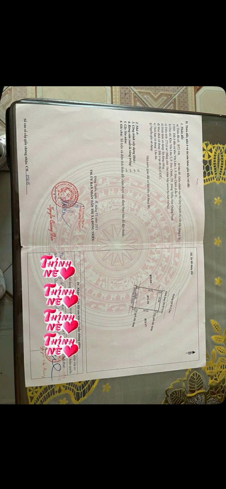 Đất nền khu Yên Lâm 3, Đức Chính, Đông Triều 273m² giá 3.276 tỷ - Cơ hội đầu tư hấp dẫn!