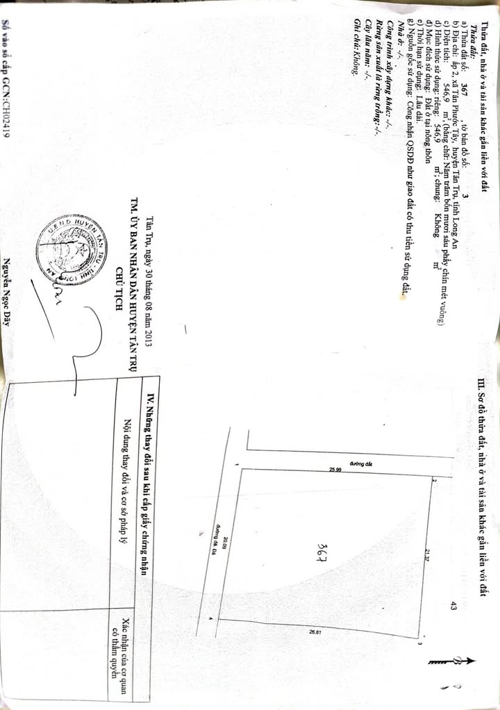 Đất mặt tiền sông Vàm Cỏ Tân Phước Tây 2500m² giá 2.5 tỷ - Cơ hội đầu tư tuyệt vời!