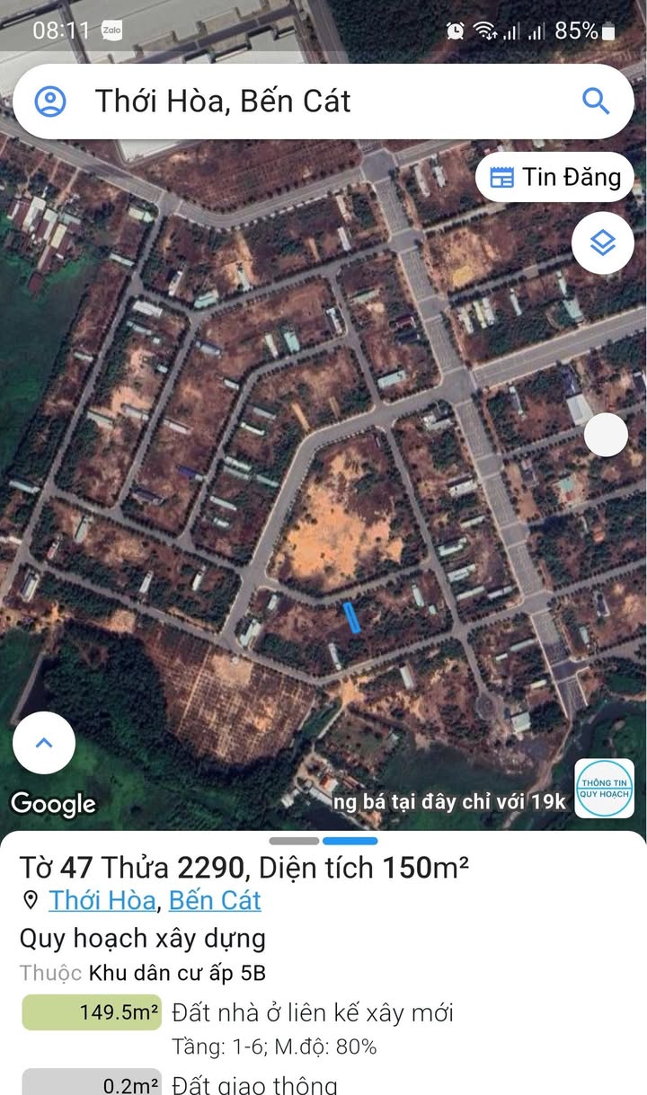 Đất nền Bến Cát 150m² giá 1.5 tỷ - Sổ đỏ chính chủ, không hố!