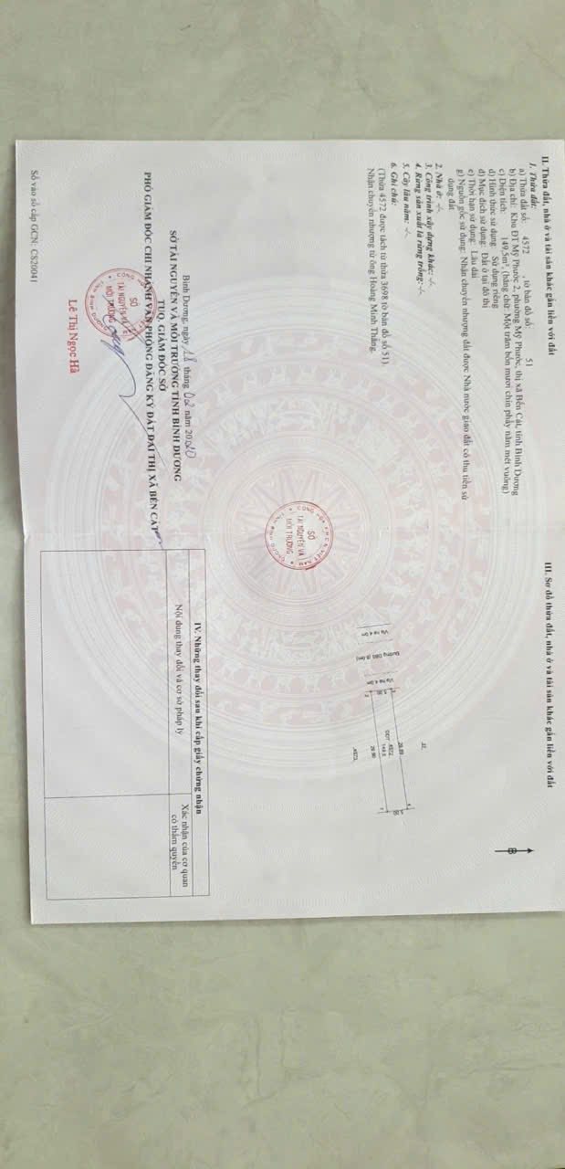 Đất nền 5m² đường DB5, phường Mỹ Phước, Bến Cát - Giá 2.1 tỷ - Sổ đỏ chính chủ!