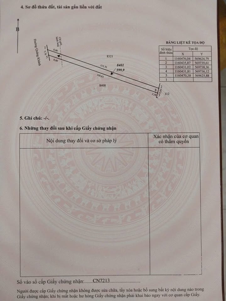 Đất thổ cư + nhà cấp 4 tại Đường Quãng Khánh, Phường Mỹ Trà, 600m² - Giá cắt lỗ chỉ 1 tỷ!