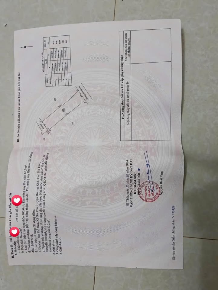 Đất nền Hương Khê 162m² - Tiềm năng đầu tư vượt trội!