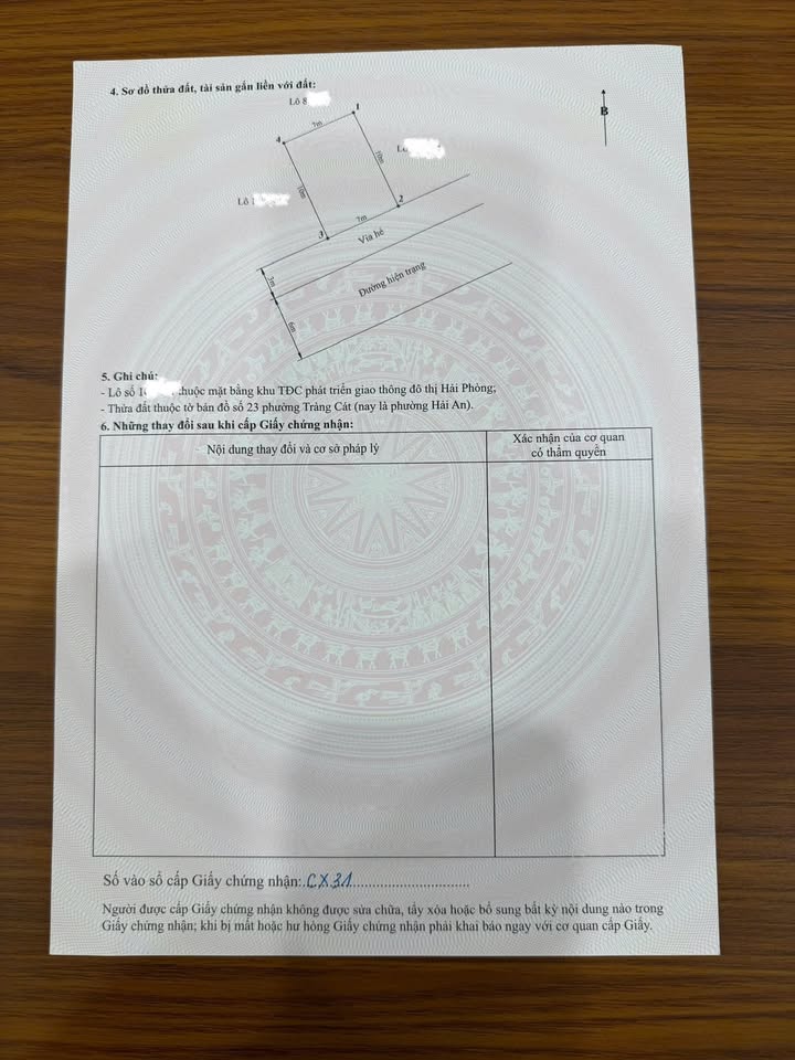 Lô đất tái định cư Tràng Cát 70m² giá 5.355 tỷ - Tiềm năng đầu tư hấp dẫn!
