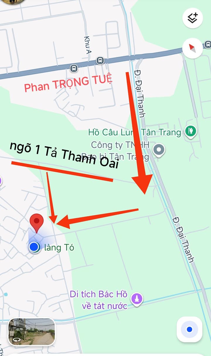 Nhà cấp 4 Tả Thanh Oai 55m² giá 1.2 tỷ - Đường ô tô vào tận nơi!