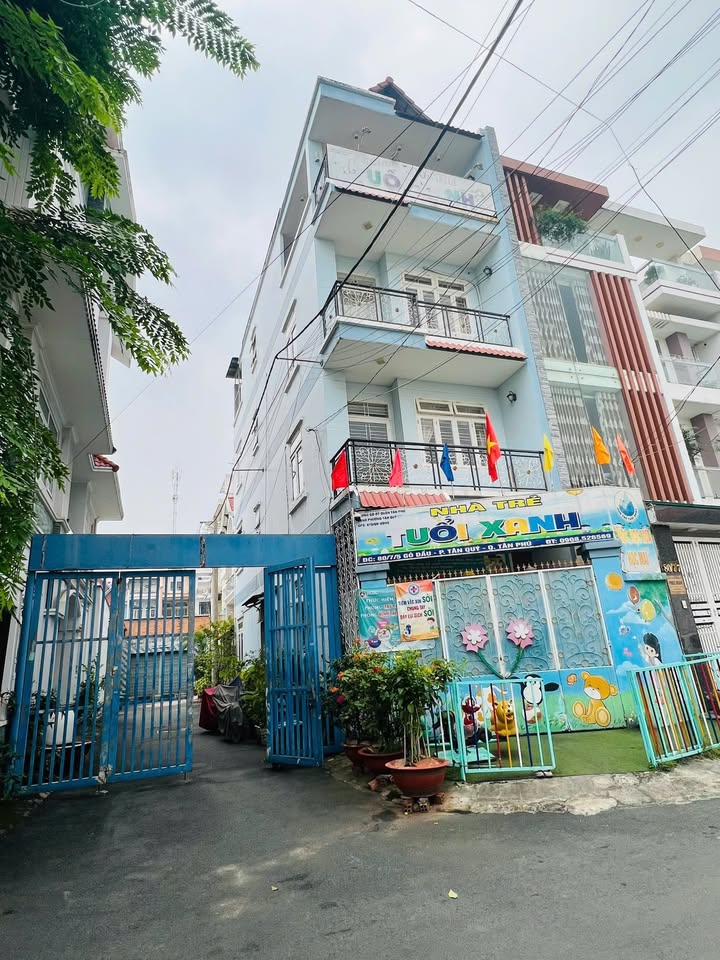 Bán nhà góc 2 mặt tiền Gò Dầu, Tân Phú 76m² giá 10.9 tỷ - Đối diện công viên thoáng mát!
