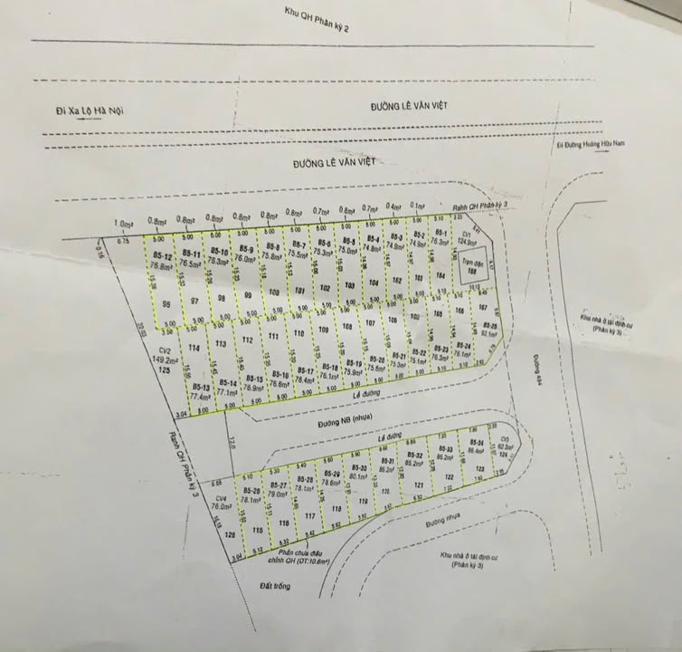 Lô đất đẹp đường Lê Văn Việt, Tăng Nhơn Phú A, 76m² giá 7.85 tỷ - Hàng hiếm không thể bỏ lỡ!