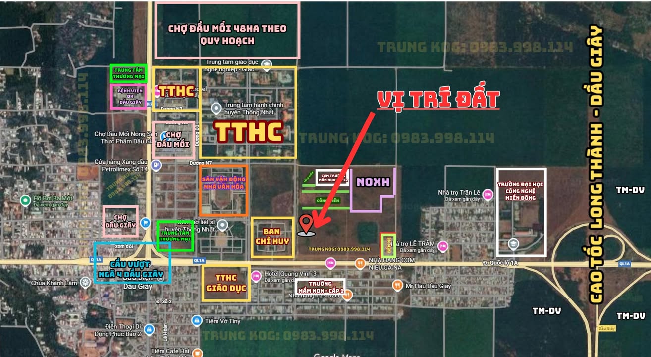 Đất nền Dầu Giây, Đồng Nai 80m² chỉ 1.6 tỷ - Đầu tư sinh lời bền vững!