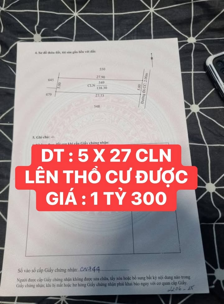 Đất nền Hẻm 367 Trần Quang Diệu, Cần Thơ 138m² Giá 1.3 Tỷ - Cơ hội đầu tư tuyệt vời!