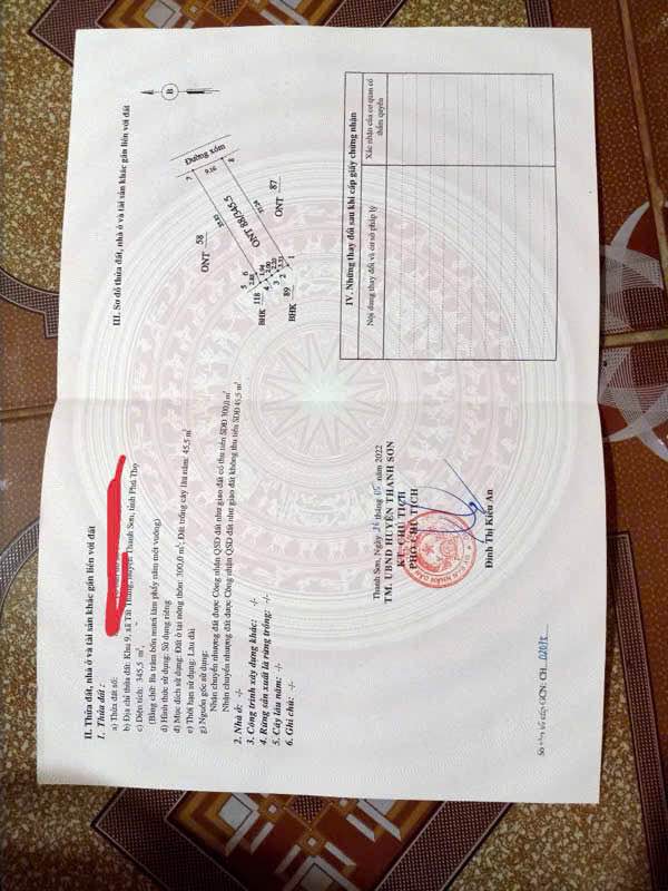 Đất thổ cư 285m² tại xã Tất Thắng, Thanh Sơn - Giá thỏa thuận hấp dẫn!