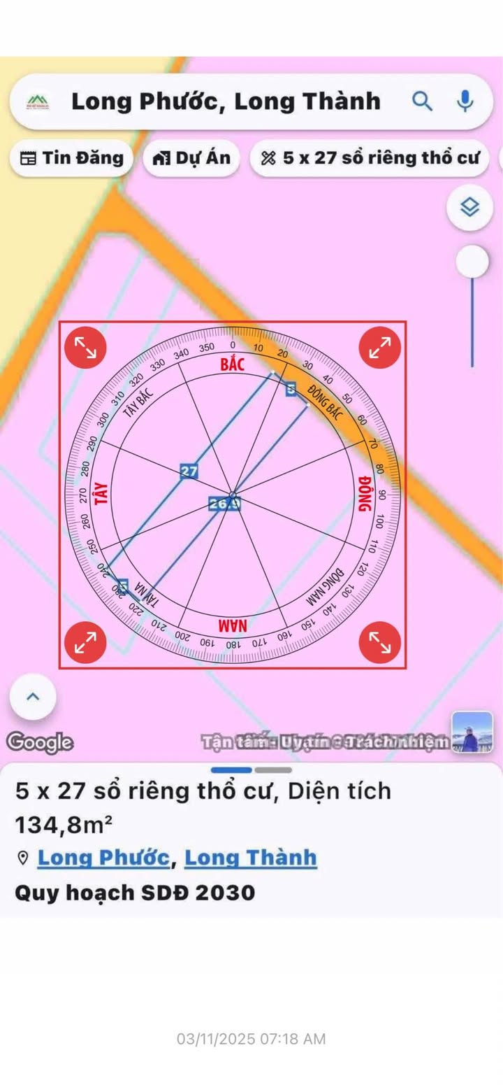 Đất nền Long Phước, Long Thành 135m² giá 880 triệu - Sổ đỏ chính chủ