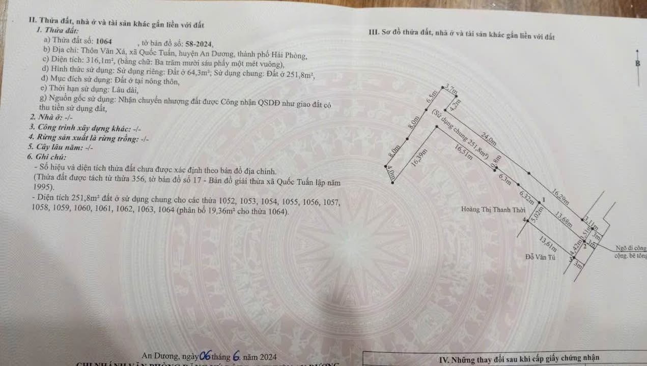 Đất nền đẹp tại Quốc Tuấn, An Dương 64.3m² giá 800 triệu - Cơ hội đầu tư tuyệt vời!