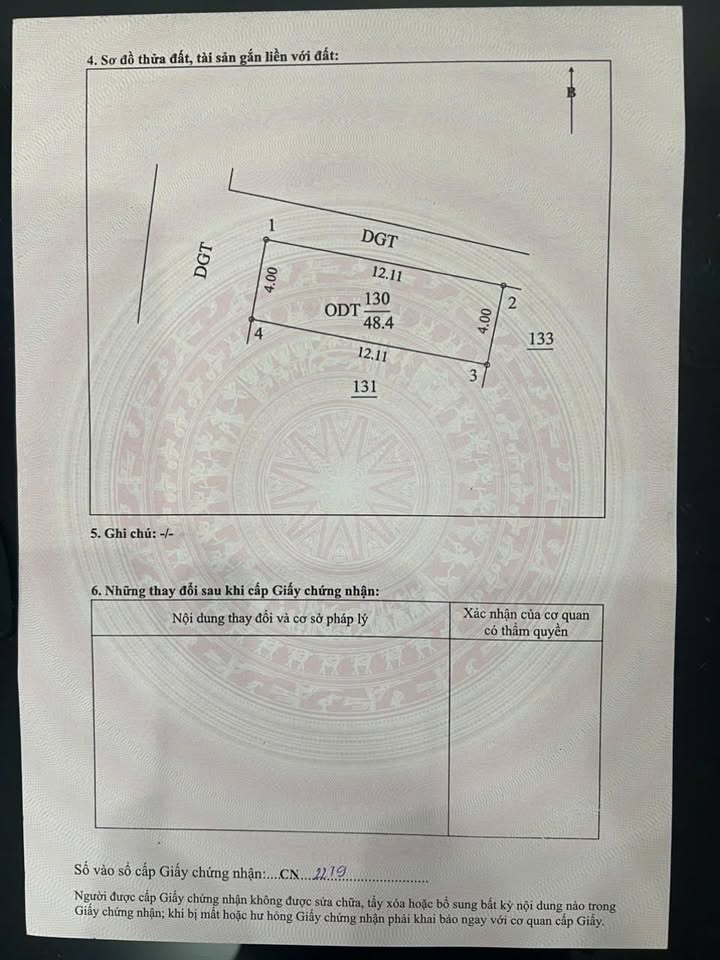 Lô đất thổ cư Tiền Phong 48.4m² giá thương lượng - Sổ đỏ chính chủ!