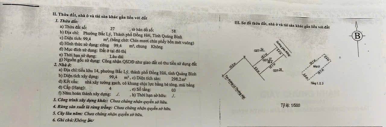 Nhà 3 tầng Bắc Lý mặt tiền Lý Thường Kiệt 99m² giá 5 tỷ - Kinh doanh sầm uất!