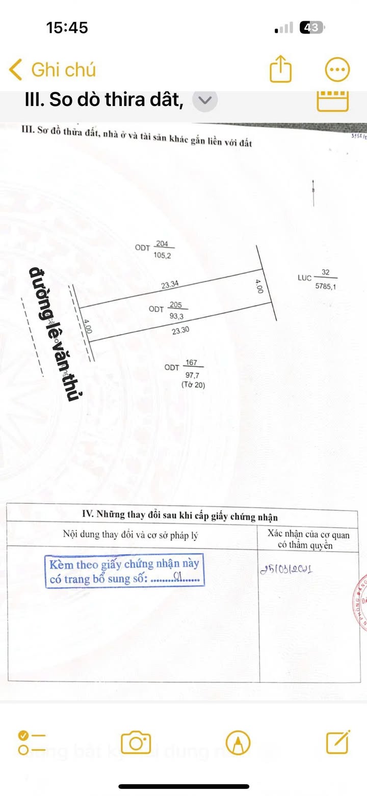 Đất nền đường Lê Văn Thủ, phường Mỹ Quý, 93m² - Giá tốt, đầu tư ngay!