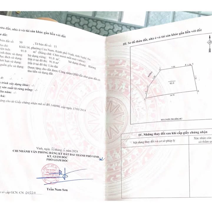 Nhà cấp 4 Cửa Nam 91m² - Đường rộng 4m, giá thỏa thuận - Mặt tiền thoáng đãng!