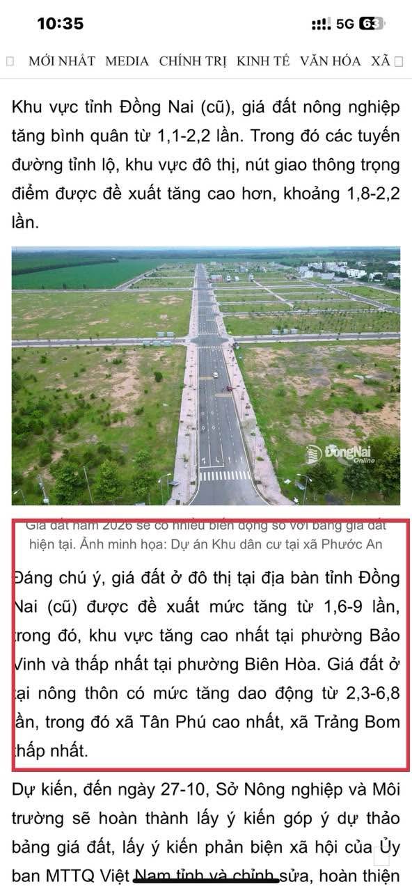 Đất nền Bảo Vinh, Long Khánh 125m² giá 600 triệu - Cơ hội đầu tư sinh lời cao!