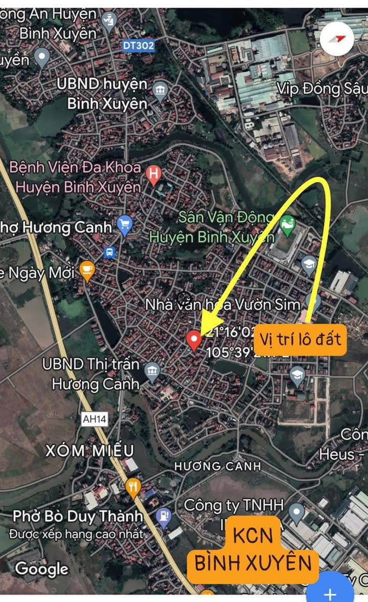 Đất nền kinh doanh Hương Canh 90m² giá 1 tỷ - Đầu tư sinh lời ngay!