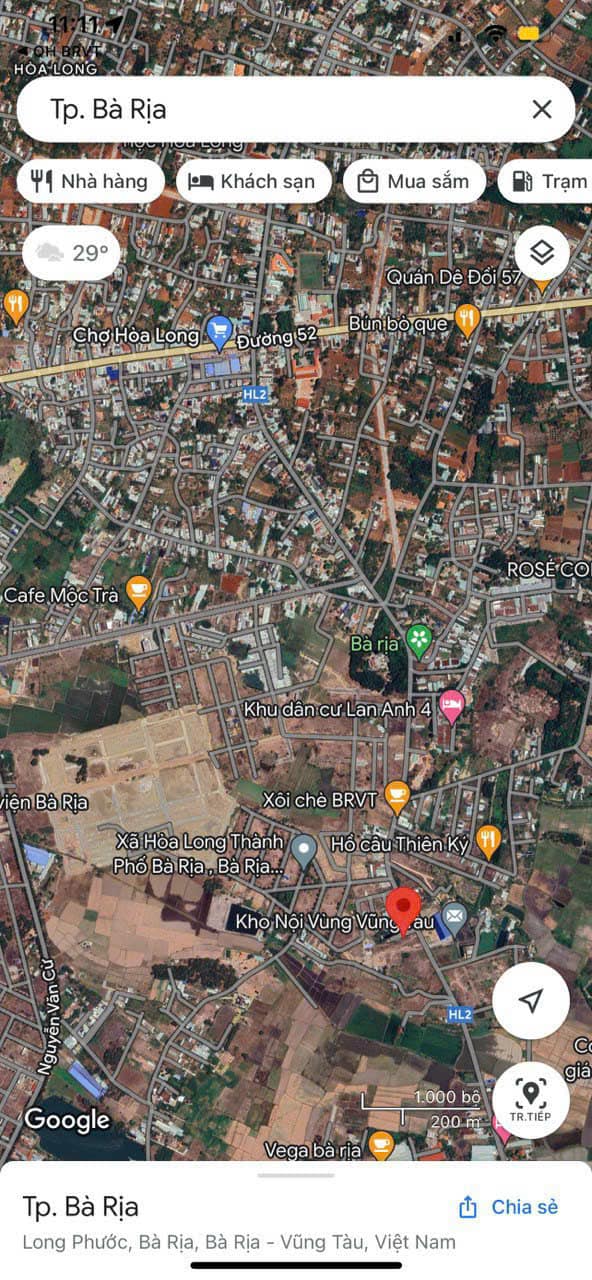 Đất nền Bà Rịa - Vũng Tàu 193m² giá 1.7 tỷ - Bán cắt lỗ gấp!