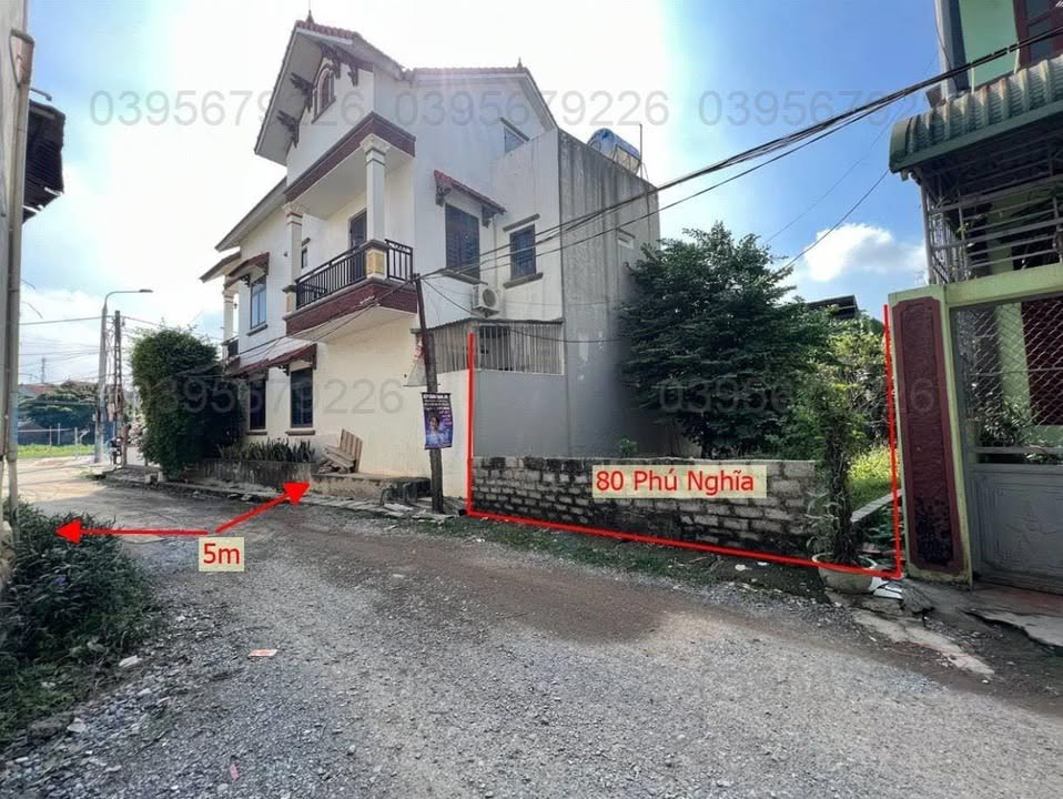 Đất thổ cư 80m² tại Phú Nghĩa, Chương Mỹ giá 3 tỷ - Đường thông ô tô, gần sân bóng!