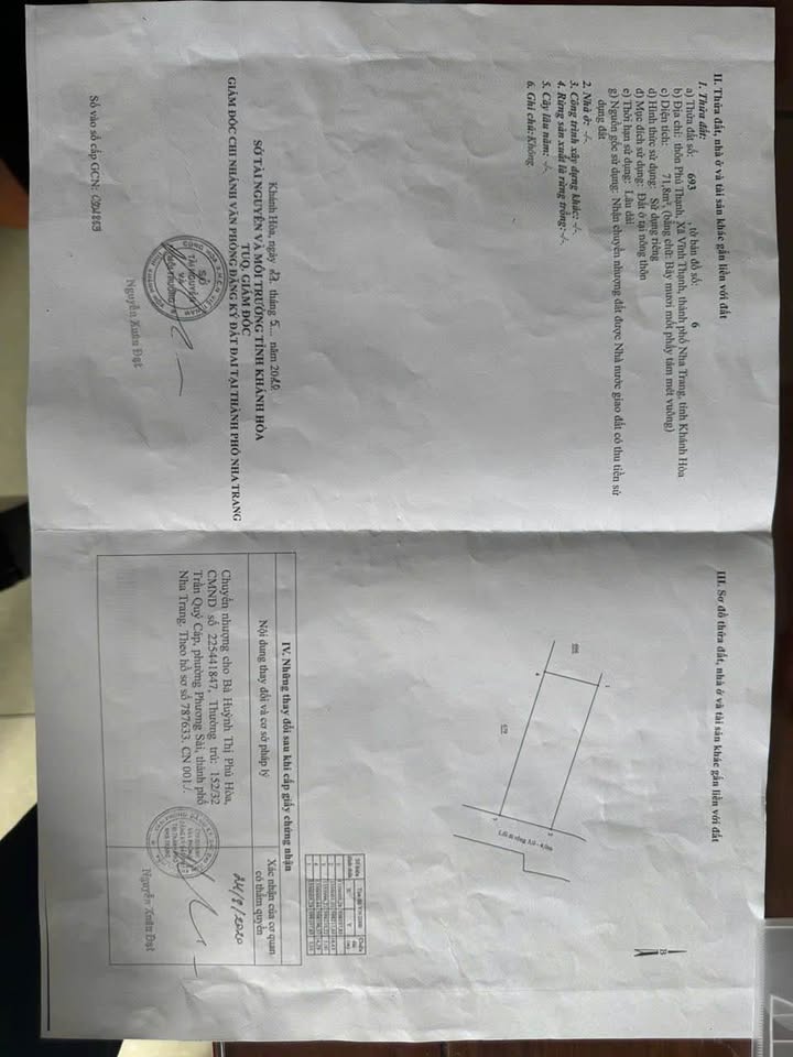 Đất nền Phú Thạnh, Vĩnh Thạnh 71.8m² giá 1.79 tỷ - Cơ hội đầu tư hấp dẫn!