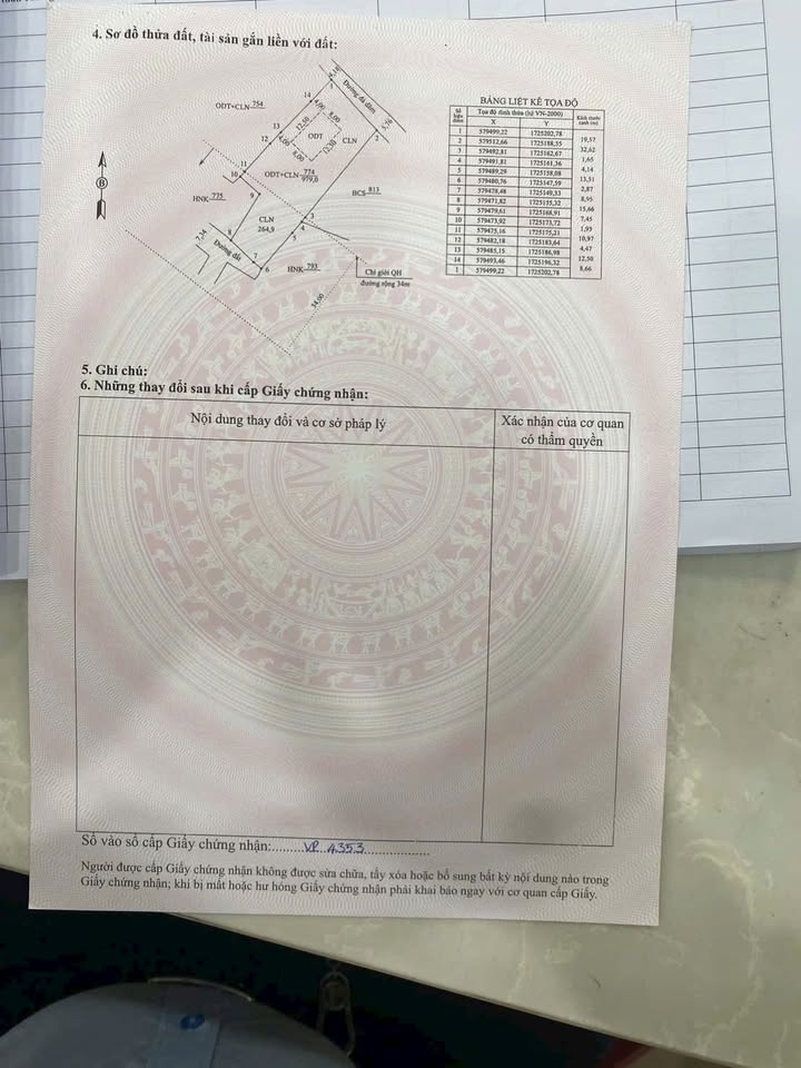 Đất vườn 1000m² An Phú - Đường quy hoạch 34m, giá 2.4 tỷ - Cơ hội đầu tư hấp dẫn!